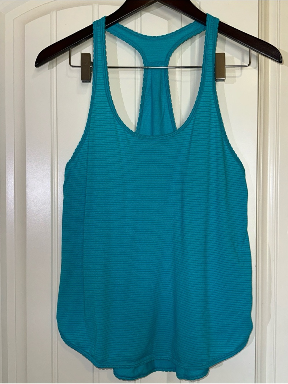 Lululemon Heathered Blue Tropics Seriously Light Tank Top Size 4